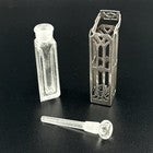 Antique Art Deco Wells Sterling Silver And Glass Pop Up Perfume Dauber JB8