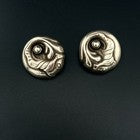 Georg Jensen Sterling Silver Earrings #121 Vintage Denmark MCM W/ Original Box