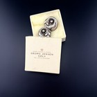 Georg Jensen Sterling Silver Earrings #121 Vintage Denmark MCM W/ Original Box