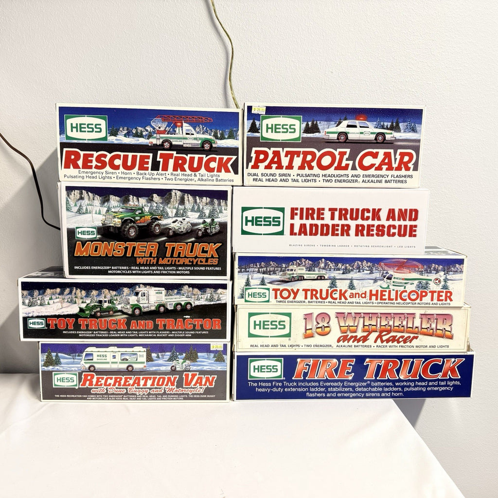 Vintage Hess Toy Truck Collection (1990s-2000s)