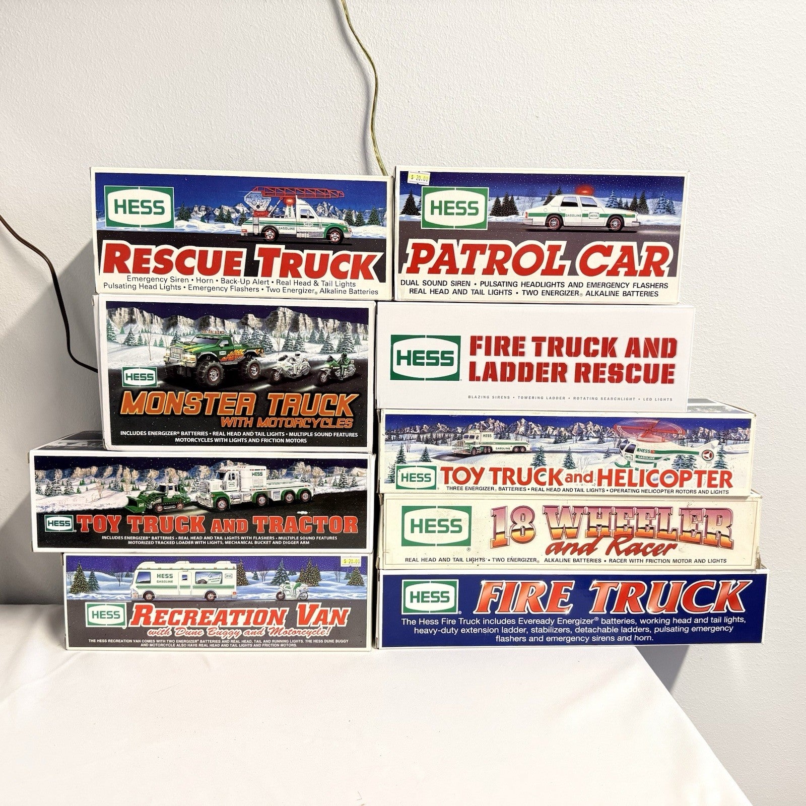 Vintage Hess Toy Truck Collection (1990s-2000s)